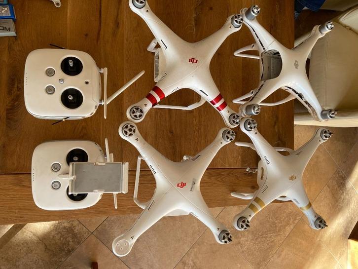 DJI phantom drones  en onderdelen wegens ophef werkplaats, Audio, Tv en Foto, Drones, Gebruikt, Drone met camera, Ophalen of Verzenden