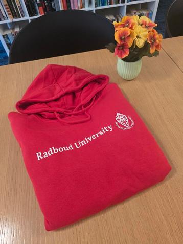 Radboud Student Trui Universiteit  Nijmegen Hoody Rood L beschikbaar voor biedingen