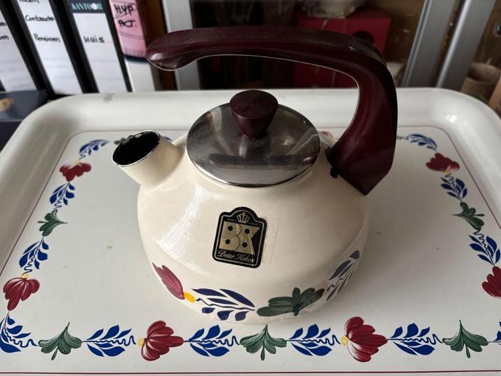 Boerenbont emaille fluitketel BK Boerenbond, Huis en Inrichting, Keuken | Keukenbenodigdheden, Gebruikt, Ophalen of Verzenden