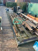 Partij eikenhout en palen, Ophalen, Gebruikt, Minder dan 25 mm, Eiken