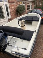 Nicky 420 + 8 pk Tohatsu sloep consoleboot kussenset zonnede, Benzine, Buitenboordmotor, Polyester, Gebruikt