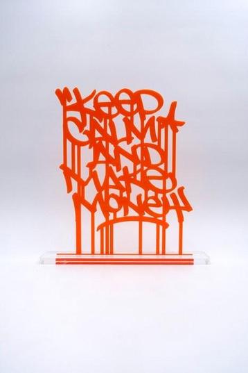 Goldenboy - Uniek Kalligrafie Kunstwerk 29x28cm beschikbaar voor biedingen