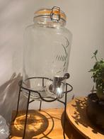 Kilner Drankdispenser met tapkraan 8 liter+houder van metaal, Verzenden, Zo goed als nieuw