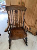 Antieke Engelse Schommelstoel Vruchtenhout Ca. 1880, Antiek en Kunst, Antiek | Meubels | Stoelen en Banken, Ophalen