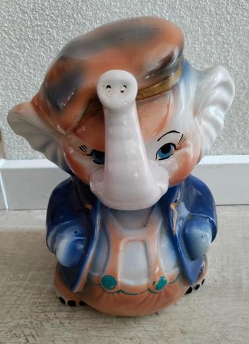 Olifant,beeldje,kleur,Keramiek,beeld,dier,slurf,per,glazuur beschikbaar voor biedingen
