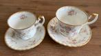 Royal Albert (Victoriana Rose) – kop & schotel set (2x), Ophalen of Verzenden, Zo goed als nieuw, Porselein, Kop en/of schotel