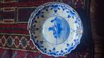 Delf blauw bonbon schaaltje met zilveren hengsel, Antiek en Kunst, Antiek | Goud en Zilver, Ophalen of Verzenden, Zilver