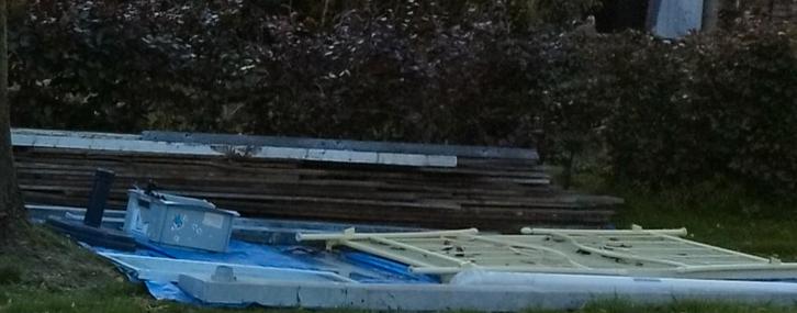 brandhout vlonderplanken hardhout gratis, Doe-het-zelf en Verbouw, Hout en Planken, Gebruikt, Overige houtsoorten, Minder dan 200 cm