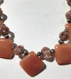 Ketting van half edelstenen kralen. Nieuw en exclusief, Ophalen of Verzenden, Nieuw, Overige kleuren, Steen of Mineraal