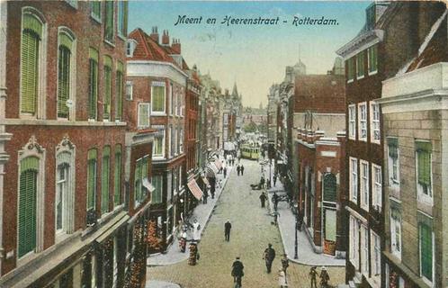 (380-960-041) Rotterdam Meent en Heerenstraat, Verzamelen, Ansichtkaarten | Nederland, Zuid-Holland, Verzenden