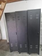 3 metalen lockers, Huis en Inrichting, Kasten | Lockerkasten, Ophalen, Gebruikt