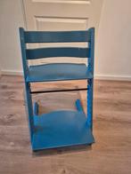 Stokke Tripp Trapp blauw - goede staat, Kinderen en Baby's, Kinderstoelen, Ophalen, Gebruikt, Meegroeistoel, Gordel(s)