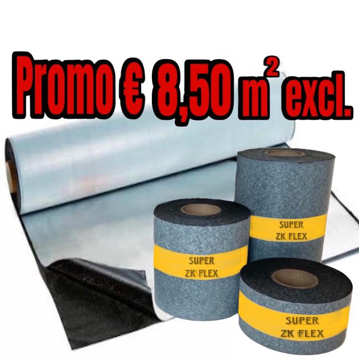 SUPER DEAL | ZELFKLEVENDE EPDM 1,3mm, Doe-het-zelf en Verbouw, Dakpannen en Dakbedekking, Nieuw, Dakleer, Overige materialen, Zwart