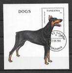 Tanzania 1993  Hond, Verzenden, Overige landen, Gestempeld