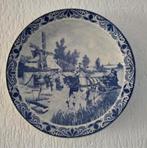 Delfsblauw sierbord wintertafereel chemkefa, Antiek en Kunst, Ophalen of Verzenden