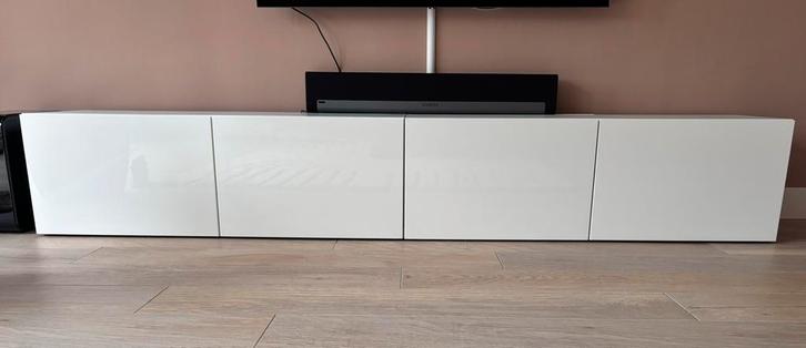 Ikea besta tv kast met lades, Huis en Inrichting, Kasten | Televisiemeubels, Gebruikt, Minder dan 100 cm, 200 cm of meer, 25 tot 50 cm