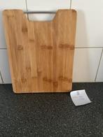 Bamboe Snijplank 1 x gebruikt met Bakje nog nieuw, Ophalen of Verzenden, Gebruikt