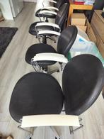 Kapper stoelen, Welonda Wella, echt leer, Ophalen, 60 tot 90 cm, Zo goed als nieuw, Metaal