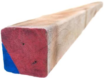 Hardhouten palen geschaafd 6.4x6.4 cm beschikbaar voor biedingen
