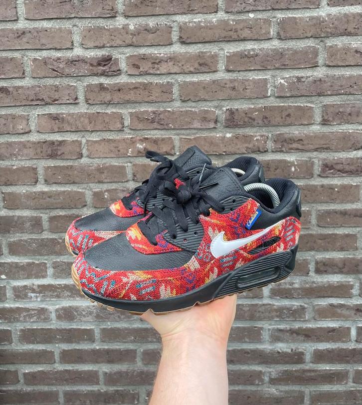 Nike Air Max 90 iD Pendleton Print Multicolor, Kleding | Heren, Schoenen, Zo goed als nieuw, Sneakers of Gympen, Overige kleuren