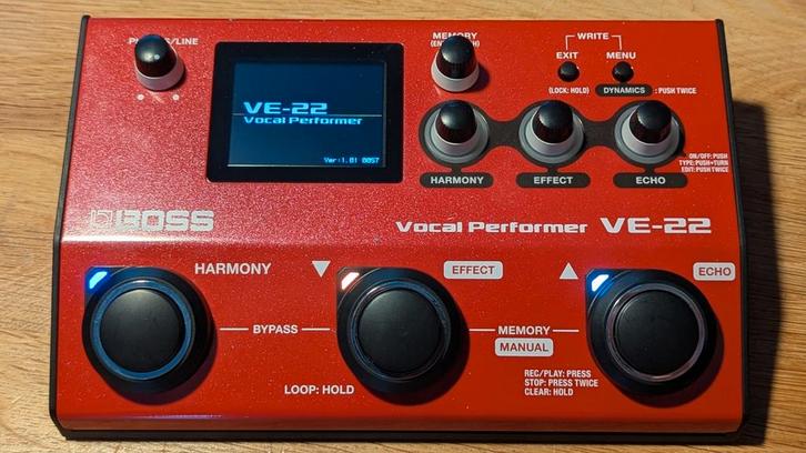 Boss VE-22 Vocal Performer - Topstaat!, Muziek en Instrumenten, Effecten, Zo goed als nieuw, Chorus, Reverb, Ophalen of Verzenden