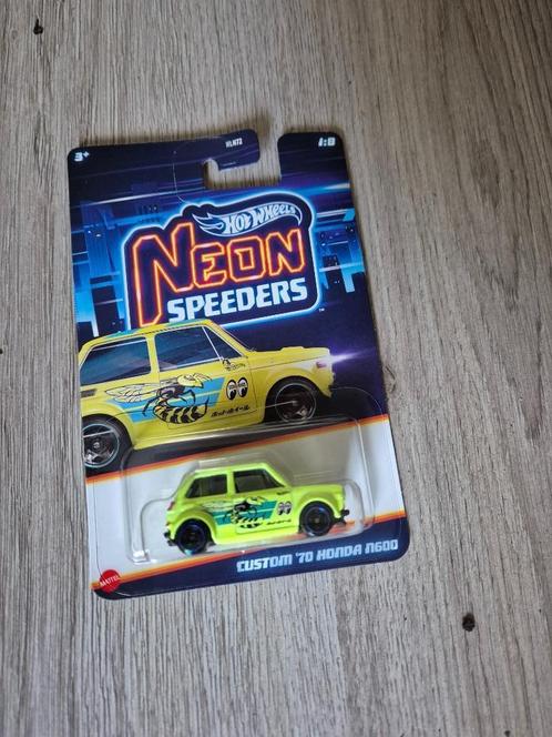 hot wheels neon speeders 'custom '70 honda n600, Hobby en Vrije tijd, Modelauto's | Overige schalen, Nieuw, Auto, Ophalen of Verzenden