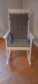 Amigo's Amiga's Witte Schommelstoel, Huis en Inrichting, Fauteuils, Ophalen, Gebruikt, 75 tot 100 cm, Landelijk