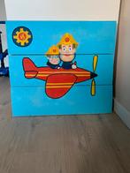 Handgeschilderd schilderij - Brandweerman Sam, Ophalen, Gebruikt, Wanddecoratie