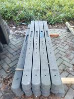 Restpartij beton schutting palen platen antraciet, Tuin en Terras, Schuttingen, Overige materialen, 6 meter of meer, Nieuw, Ophalen of Verzenden