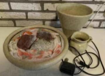 Fonteintje keramiek sierstenen; waterfonteintje, waterspel beschikbaar voor biedingen