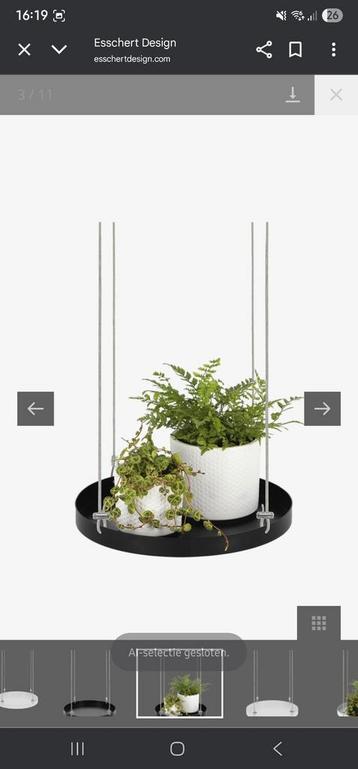 Esschert design planten plateau mt. L zwart rond beschikbaar voor biedingen