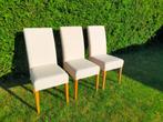 Eetkamerstoelen (cremewit), Ophalen, Hout, Drie, Wit