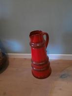Vintage rode vaas jasba west germany, Aardewerk of Porselein, Ophalen of Verzenden, Zo goed als nieuw, 75 cm of meer