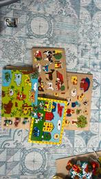 Houten puzzels 6 stuks, Ophalen of Verzenden, Minder dan 10 stukjes, Zo goed als nieuw, 6 maanden tot 2 jaar