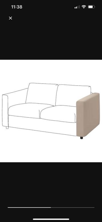 Vimle - 3x armleuning hoes - hallarp beige  beschikbaar voor biedingen