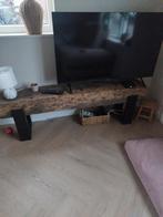 Stoere TV meubel van spoorbiels, Gebruikt, 100 tot 150 cm, Minder dan 100 cm, Industrieel