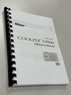 NIKON COOLPIX S3500 Camera uitgebreide handleiding - geprint, Nieuw, Ophalen of Verzenden, Foto handleiding