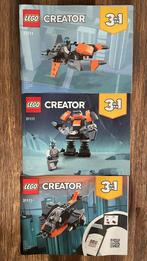 Lego Creator 3in1 Cyberdrone 31111, Zo goed als nieuw, Verzenden