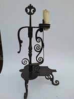 18e-19 e Arts en Crafts smeedijzeren kandelaar, Ophalen of Verzenden