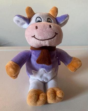 Milka koe van pluche. Lengte 24 cm Breedte 9 cm. beschikbaar voor biedingen