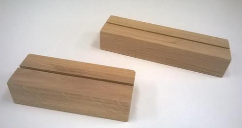Massief eiken menuhouder A4 A5 en A6 formaat meerdere stuks, Verzamelen, Biermerken, Nieuw, Reclamebord, Plaat of Schild, Ophalen of Verzenden