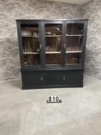 Retro vintage vitrinekast | Boekenkast | Keukenkast nr.810, Met deur(en), 200 cm of meer, Glas, Nieuw
