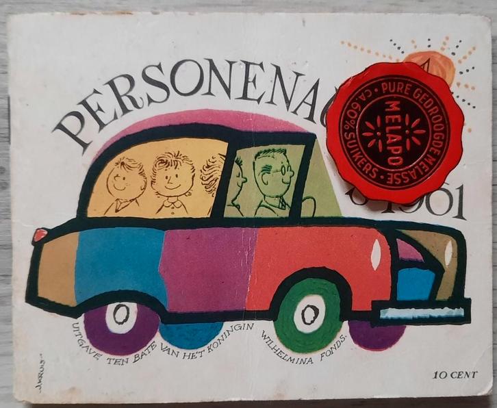 Personenauto’s 1961 plaatjesalbum., Boeken, Prentenboeken en Plaatjesalbums, Gelezen, Ophalen of Verzenden