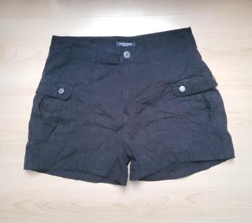 Korte broek dames cargo zwart katoen maat 36 beschikbaar voor biedingen