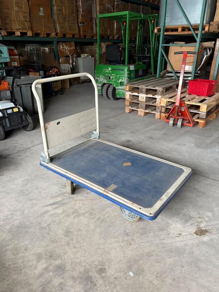 Opvouwbare transportkar / magazijnkar, Doe-het-zelf en Verbouw, Transportwagens, Transportkar, 100 liter of meer, Ophalen of Verzenden