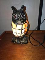 Tiffany style lamp uil 1700 gram brons? Met glas in lood, Huis en Inrichting, Lampen | Wandlampen, Ophalen of Verzenden, Zo goed als nieuw