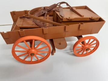 The Lone Ranger prairie Wagon Marx Toys jaren 70 huifkar beschikbaar voor biedingen