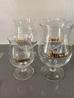 Bierglas Duvel, drie stuks plus proefglaasje, Verzamelen, Glas en Borrelglaasjes, Ophalen, Gebruikt, Bierglas