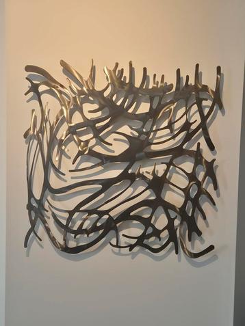 Aluminium Wandsculptuur / Kunstobject beschikbaar voor biedingen