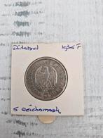 Duitsland  5 Reichsmark 1935 F, Ophalen of Verzenden, Overige landen, Losse munt, Zilver